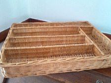 Wicker utensil holder for sale  OSSETT