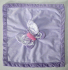 Tiddliwinks Purple Butterfly Baby Security Blanket Plush Lovey 13x14 Girl for sale  Shipping to South Africa