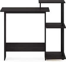 BLACK/ESPRESSO NEW Compact w/Square Shelves Home Laptop Notebook Computer Desk, used for sale  Shipping to South Africa