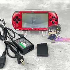 Konsola Sony PSP-3000 czerwona / czarna z ładowarką i akumulatorem bez regionu używana dobra na sprzedaż  Wysyłka do Poland