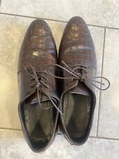 ALDO - Mens Brown Oxford Shoes - Crocodile Skin - Size 9 for sale  Shipping to South Africa