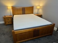 solid oak bed for sale  EPPING