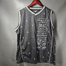 Fearless Jersey Tank Mens XL Black White Sleeveless Stitched Brass Knuckles Y2K for sale  Shipping to South Africa