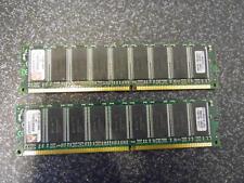 2x 1GB 184-inch DDR1 Memory KINGSTON KVR400X72C3A/1G 3200400MHZ PC for sale  Shipping to South Africa