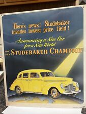 Studebaker metal sign for sale  Milwaukee