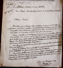 1802 lettre autographe d'occasion  Morestel