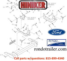 New Hiniker Plow Mount Original Quick Hitch fits most Fords QH1 for sale  Sycamore