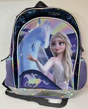 Mochila Disney Frozen II Elsa desenho animado infantil livro bolsa escolar 16” roxa comprar usado  Enviando para Brazil