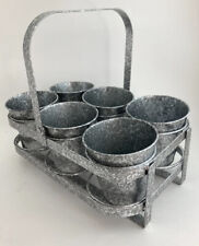 Galvanized planter pots for sale  Three Rivers