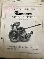 Ransomes verge cutter for sale  HITCHIN