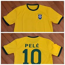 Nueva camiseta de fútbol Pelé Brasil retro todas las tallas disponibles cabra segunda mano  Embacar hacia Argentina