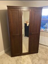 Ikea wardrobe brown for sale  TAMWORTH