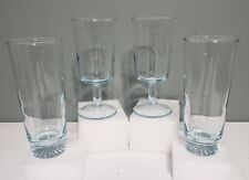 4 copas y vasos de pedestal azul zafiro detergente DUZ promocionales ¡Hermoso color! segunda mano  Embacar hacia Argentina