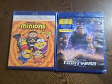 Minions: The Rise of Gru + LIGHTYEAR Blu-ray New Sealed Bilingual Kids Combo 2  for sale  Canada