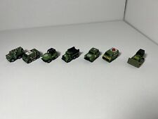 Used, Lot of 7 Vtg Micro Machines Military Set Army Camouflage Jeep Medic Convoy Build for sale  Keokuk