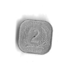Moneda Mundial de 2 Céntimos del Caribe Oriental 1989 - KM# 11 segunda mano  Embacar hacia Argentina