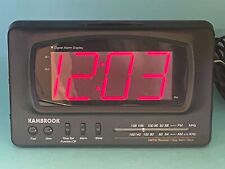 Retro Vintage KAMBROOK KCR25 Grande Display Relógio Duelo Alarme Rádio FM AM Power comprar usado  Enviando para Brazil