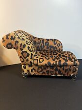 Caixa de joias para móveis de boneca Chaise Lounge com estampa de leopardo da Kingstate Doll Crafter, usado comprar usado  Enviando para Brazil