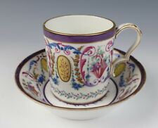 Xícara e pires de litro Gobelet Sevres 1790 arabesco e frutas porcelana antiga comprar usado  Enviando para Brazil