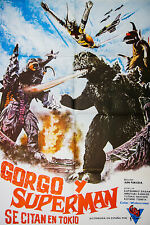 GORGO Y SUPERMAN  --  Poster Cartel de Cine segunda mano  Embacar hacia Argentina