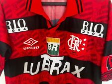 Flamengo 1995/96 #7 Bebeto Match Worn? Camisa de futebol Umbro Home edição Rio 2004 comprar usado  Enviando para Brazil