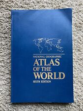 NATIONAL GEOGRAPHIC ATLAS OF THE WORLD 1990 sexta edición libro 18,25" gran tamaño segunda mano  Embacar hacia Argentina