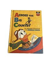 Across the Big Country: Alphabet Adventure Pato Donald 1972 Walt Disney HC Livro, usado comprar usado  Enviando para Brazil