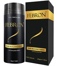 FEBRON fibras de construção capilar 30gm - corretivo para queda de cabelo cobertura calvície  comprar usado  Enviando para Brazil