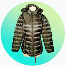 Usado, Nuevo CHARTER CLUB Capucha PLUMAS DE PLUMÓN Bolso Empacable PUFFER Chaqueta Abrigo Verde PEQUEÑO  segunda mano  Embacar hacia Argentina