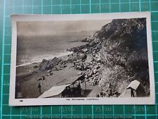 Praia e cena costeira, The Whitsands, Cornwall. Fotografia real WRP comprar usado  Enviando para Brazil