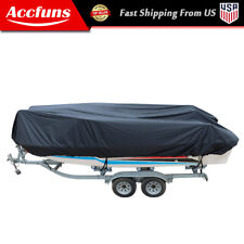 Waterproof Heavy Duty Boats Cover Trailerable fishing Ski Bass V-Hull Runabouts for sale  Shipping to South Africa