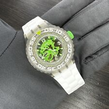 NUEVO✅ Reloj de silicona blanco y verde esqueleto de cloropez Swatch $95 segunda mano  Embacar hacia Argentina