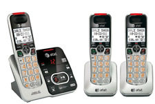 Sistema de atendimento sem fio expansível AT&T 3 aparelhos DECT 6.0 com identificador de chamadas e .. comprar usado  Enviando para Brazil