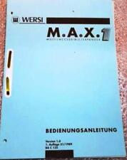 WERSI Operating Instructions MAX 1    for sale  Shipping to South Africa