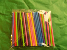 50 mixed coloured Plastic Lollipop,cake pop sticks  for sale  Shipping to South Africa