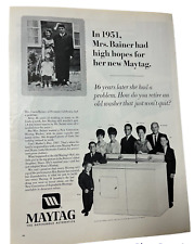 Maytag 1967 lavadora vintage estampada anuncio reparación tienda de electrodomésticos decoración, usado segunda mano  Embacar hacia Argentina