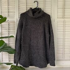 Suéter feminino Michael Kors gola alta cinza mistura de lã aconchegante tamanho grande comprar usado  Enviando para Brazil