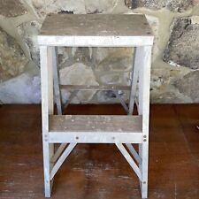 Vintage 23.5” Aluminum 2-step Ladder NICE PATINA 🇺🇸 Primitive Farm Decor! 🐔 for sale  Shipping to South Africa