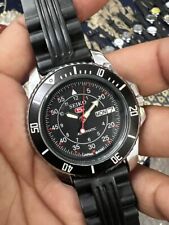 Relógio de pulso masculino Seiko 5 automático dia e data mostrador cor preta aparência esportiva moldura  comprar usado  Enviando para Brazil