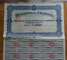 Holding share certificate for sale  UK