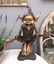 Bronze goblin garden for sale  RETFORD