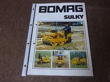 Brochure bomag sulky for sale  Shipping to Ireland