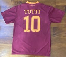 Camiseta deportiva roja de fútbol americano Francesco Totti AS Roma para hombre talla M manga corta segunda mano  Embacar hacia Mexico