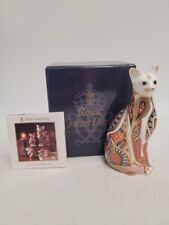 royal crown derby paperweight cat for sale  FAKENHAM