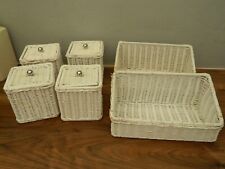 White wicker storage for sale  ALTON