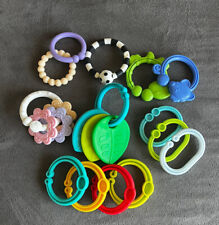 11 elos de mordedor de plástico para bebê variedade colorida flexível pulseira flores comprar usado  Enviando para Brazil