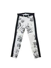 Smoking jeans Hudson Leeloo cintura baixa super skinny crop cinza rosas feminino 27 comprar usado  Enviando para Brazil