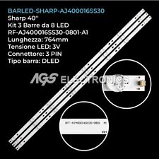 KIT 3 BARRE STRIP 8 LED TV SHARP RF-AJ400016SS30-0801-A1 LC-40UK7252E na sprzedaż  Wysyłka do Poland