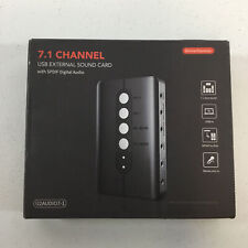 DriverGenius U2AUDIO7-1 Black 7.1 Channel USB Digital External Sound Card, used for sale  Shipping to South Africa