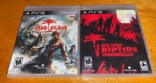 LOTE COMBINADO DE 2 JUEGOS DEAD ISLAND & DEAD ISLAND RIPTIDE PS3 PAQUETE COMPLETO segunda mano  Embacar hacia Argentina